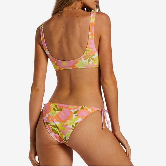 🔥🔥BILLABONG - REVERSIBLE SUMMER FOLK AVA TANK TIE SIDE MED BIKINI SET🔥🔥 - Picture 10 of 12